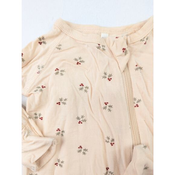 Rylee + Cru Bamboo Holly Footie - 0-3 Months - Picture 2 of 6